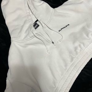 womens cropped alphalete hoodie